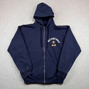 Disney World Mickey Mouse Full Zip Hoodie Men Medium Navy Disneybound Vacation